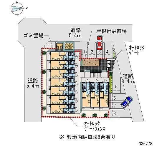 ★手数料０円★名古屋市中村区中島町２丁目　月極駐車場（LP）